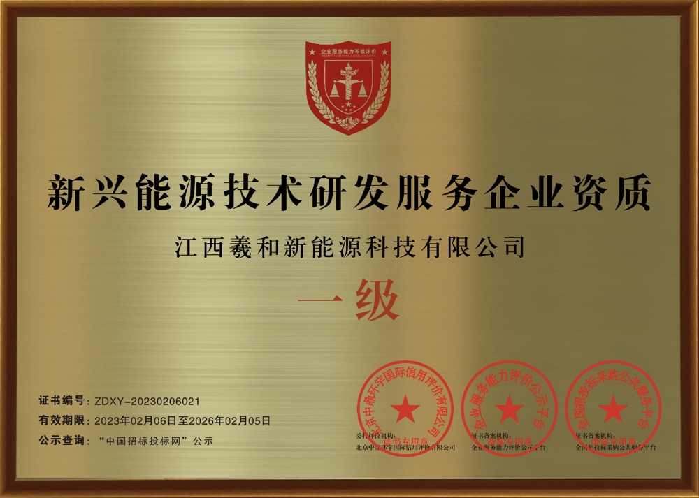 新兴能源技术研发服务企业资质